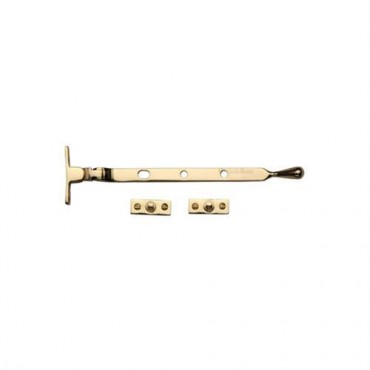 Ball End Window Stay Marcus V992 8" 203mm Polished Brass