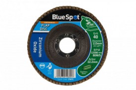 Zirconium Flap Disc 115mm 40 Grit BlueSpot 19691 1.92