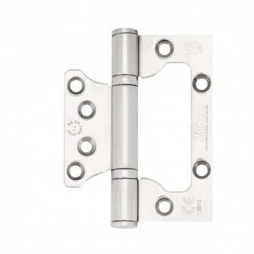 Zoo Hardware Grade 11 Flush Hinges ZHSSFH-243S Polished Stainless Pair