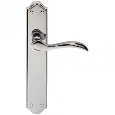 Carlisle Brass Door Handles DL292CP Madrid Bathroom Lever Lock Polished Chrome