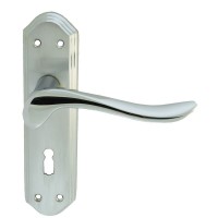 Carlisle Brass Door Handles DL450SCCP Lytham Lever Lock SCCP 34.38