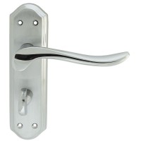 Carlisle Brass Door Handles DL452SCCP Lytham Lever Bathroom Lock SCCP 36.98