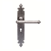 Ludlow PE5501 Tudor Lever Lock Door Handle Set Pewter 43.49
