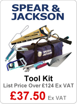 spear and jackson tool kit trowels hacksaw tools hardpoint saw tool bag ideal present