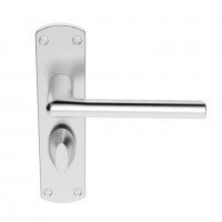 Serozzetta Door Handles SZC013SC Uno Bathroom Lock Satin Chrome 16.63