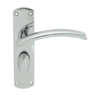 Serozzetta Door Handles SZC033CP Tres Bathroom Lock Polished Chrome 21.59