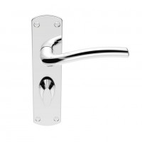 Serozzetta Door Handles SZC043CP Cuatro Bathroom Lock Polished Chrome 16.63