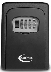 Asec Key Safe 4 Wheel Black Combination VT10262