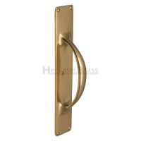 Heritage Brass 195mm Pull Handle on 303mm x 53mm Plate V1155-PB Polished Brass 52.02