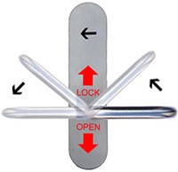 ACL900 Accessible Toilet Lock Handing.