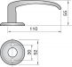 Click For Bigger Image: Assa 640 Door Handle Set Satin Chrome.