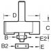 Click For Bigger Image: Trend Bearing Guided Rebater Router Cutter C040.