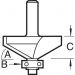 Click For Bigger Image: Trend Guided Bevel Router Cutter C139.