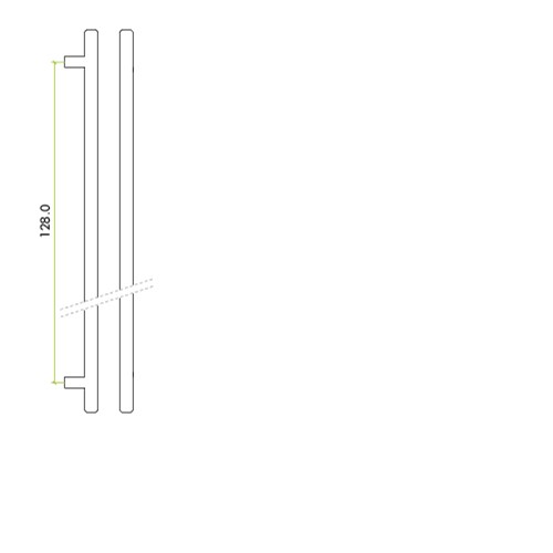 Fulton & Bray TDFPT-128-188 T Bar Cabinet Handle.