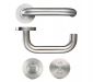 Click For Bigger Image: Disabled Facility Toilet Lock Set WC SSS Satin Stainless Steel LIFLOC RTD Assisted Door Handle.