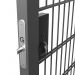 Click For Bigger Image: Gatemaster Superlock BK4060 Metal Gate Lock.