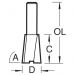 Click For Bigger Image: Trend Large Dovetail Router Cutter C178.