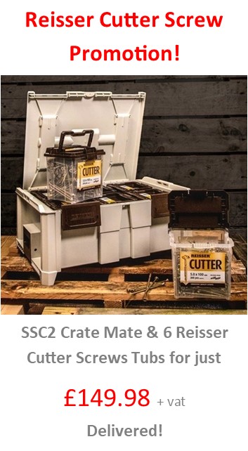 Reisser Cutter Screws and Crate Mate Promotion.