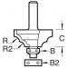 Click For Bigger Image: Trend Bearing Guided Bead Ovolo Router Cutter C094.