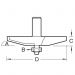 Click For Bigger Image: Trend Bearing Guided Bevel Panel Raiser Router Bit C170.