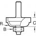 Click For Bigger Image: Trend Bearing Guided Cavetto Router Bit C065.