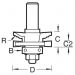 Click For Bigger Image: Trend Bearing Guided Combination Flat Classic Ogee Profile Scriber Router Bit C156.