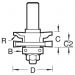 Click For Bigger Image: Trend Router Cutter Bearing Guided Combination Ogee Profile Scriber C149.