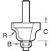 Click For Bigger Image: Trend Router Bit Bearing Guided Roman Ogee C086.