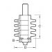 Click For Bigger Image: Trend Router Bit Bearing Guided Finger Jointer C219.