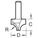 Click For Bigger Image: Trend Rounding Over Router Cutter C127.