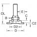 Click For Bigger Image: Trend Router Cutter Bearing Guided Pile Cutter C224.