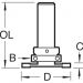 Click For Bigger Image: Trend Bearing Guided Weatherseal Recesser Router Cutter C213.