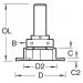 Click For Bigger Image: Trend Bearing Guided Weatherseal Aquamac Recesser Router Cutter C207.