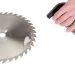 Click For Bigger Image: Spraying Trend cleaner on to a saw blade