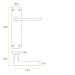 Click For Bigger Image: Stanza ZPA012 Door Handle Dimensions.