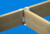 Click For Bigger Image: Timber to Timber Joist Hangers Light Duty in Situation.