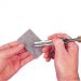 Click For Bigger Image: Trend DWS/KIT/C Credit Card Stone sharpening a Chisel