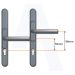 Click For Bigger Image: Chameleon UPVC Door Handles Lever Adjustable Dimensions