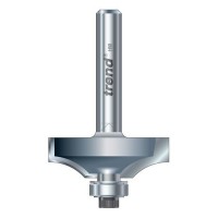 Trend 46/41x1/2TC Guided Flat Ovolo Router Cutter 12mm Rad 71.42