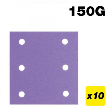TREND AB/QTR1/150A 115X107 6H QTR SANDING PAD 150G 10PK