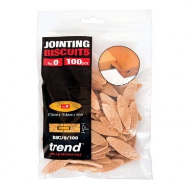 Trend BSC/0/100 Wooden Biscuits No 0 Pack of 100