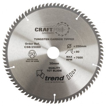 Trend Circular Saw Blade CSB/30072 CraftPro TCT 300mm 72T 30mm