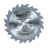 Trend Circular Saw Blade CSB/16024T CraftPro TCT 160mm 24T 16mm Thin 21.29