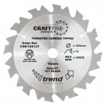 Trend CSB/16012T WOOD SAWBLADE 160X20X12TX1.8 19.61
