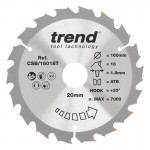 Trend CSB/16018T WOOD SAWBLADE 160X20X18TX1.8 21.01