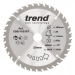 Trend CSB/16536T WOOD SAWBLADE 165X20X36TX1.5 22.06
