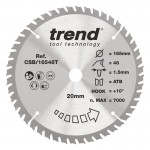 Trend CSB/16548T WOOD SAWBLADE 165X20X48TX1.5 24.51