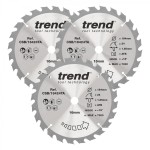 TREND CSB/184/3PK/A WOOD SAWBLADE 184X16X24T,3PK 70.08