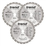 TREND CSB/184/3PK/B WOOD SAWBLADE 184X20X24T,3PK 70.44
