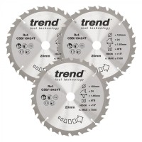 TREND CSB/184/3PK/B WOOD SAWBLADE 184X20X24T,3PK 70.44